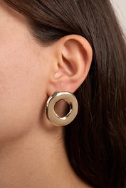 Heliophilia Silver Pendientes de Oro con Recubrimiento de Laca